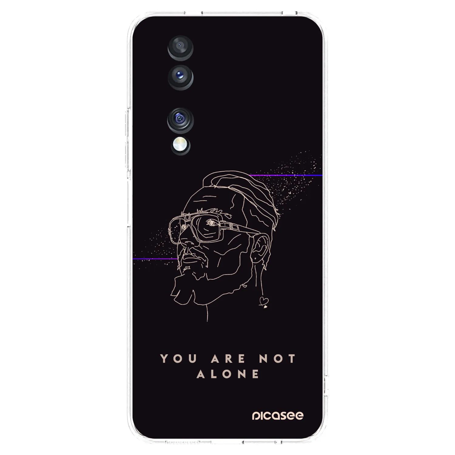 Picasee silikónový prehľadný obal pre Honor 70 - You are not alone