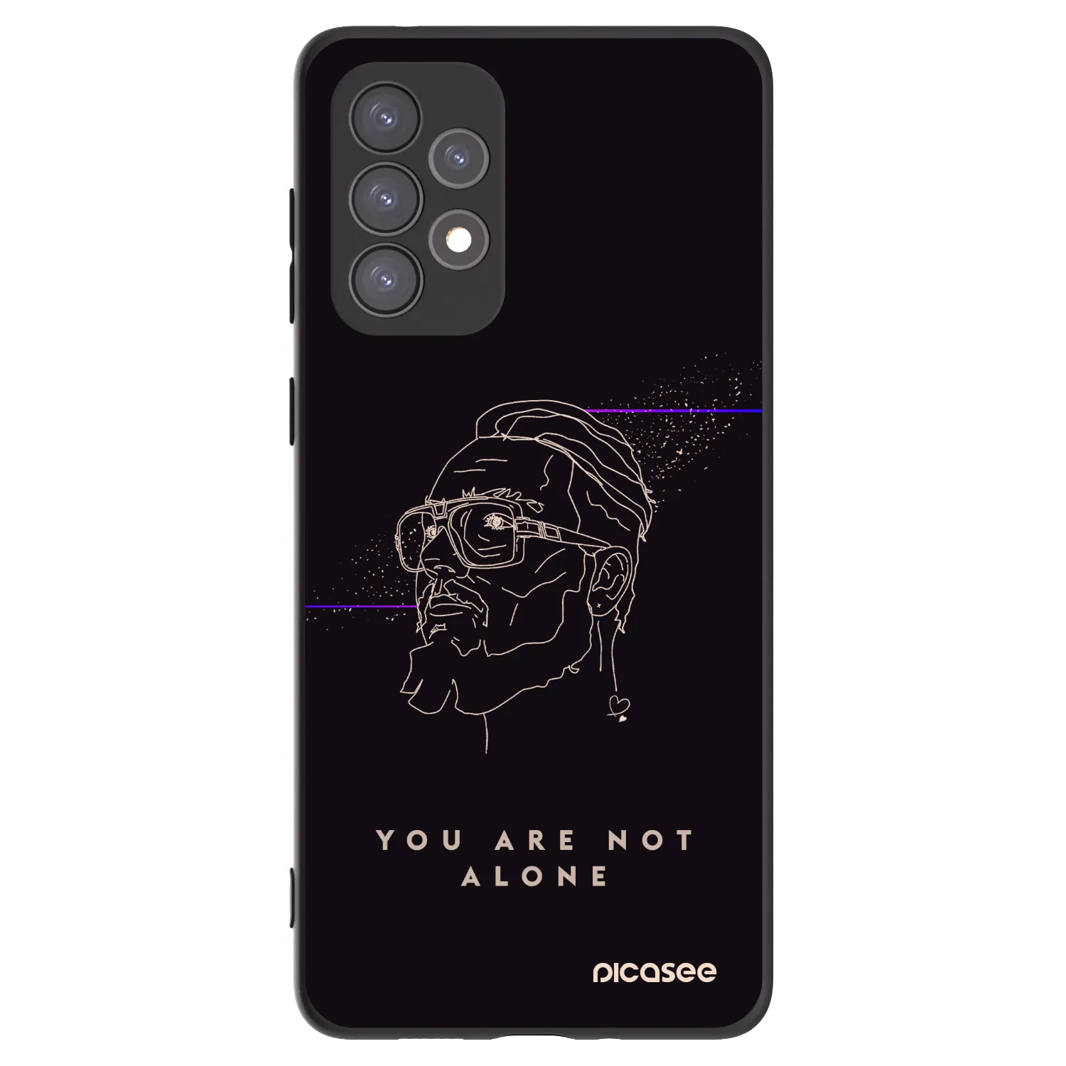 Picasee silikónový čierny obal pre Samsung Galaxy A73 5G - You are not alone