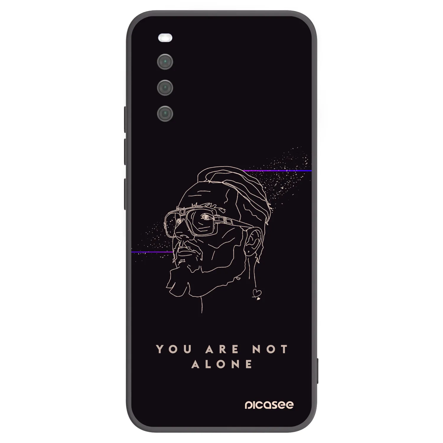 Picasee silikónový čierny obal pre Sony Xperia 10 III - You are not alone