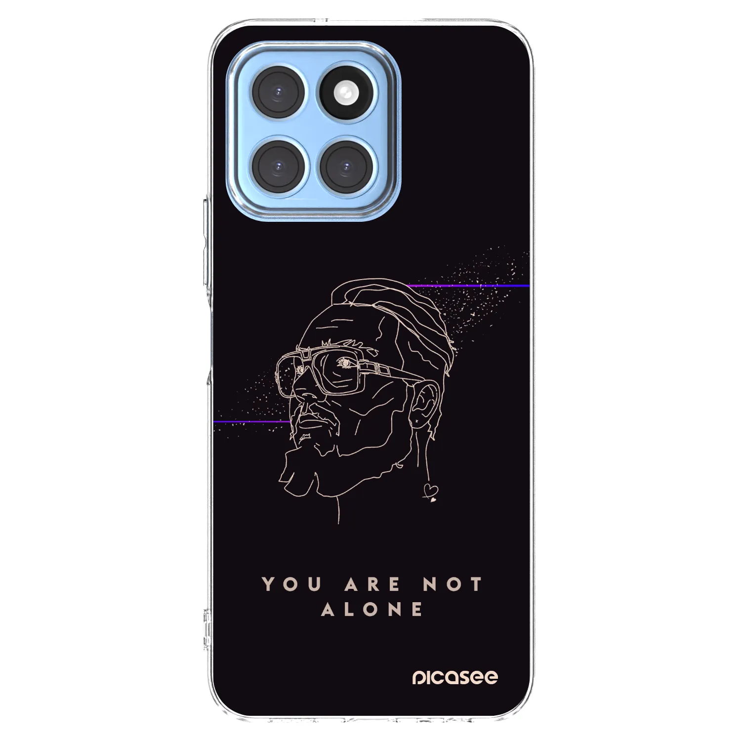 Picasee silikónový prehľadný obal pre Honor X6 - You are not alone
