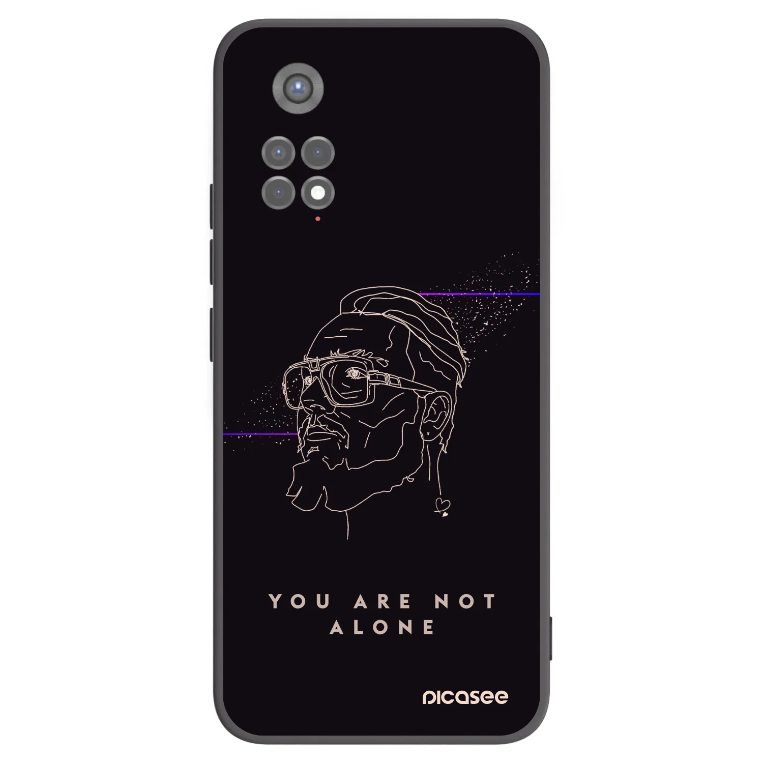 Picasee silikónový čierny obal pre Xiaomi Redmi Note 11S 5G - You are not alone