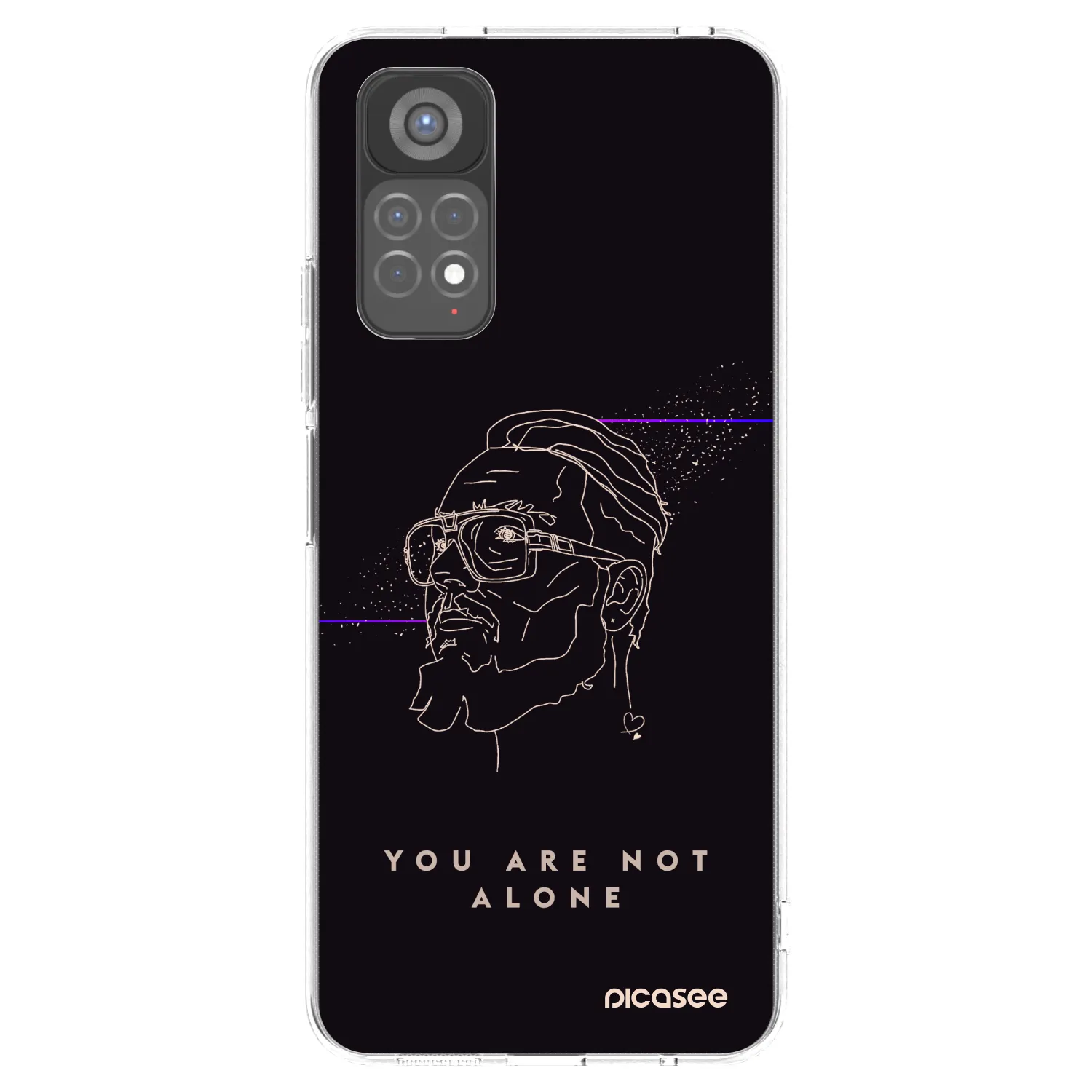 Picasee silikónový prehľadný obal pre Xiaomi Redmi Note 11S 5G - You are not alone
