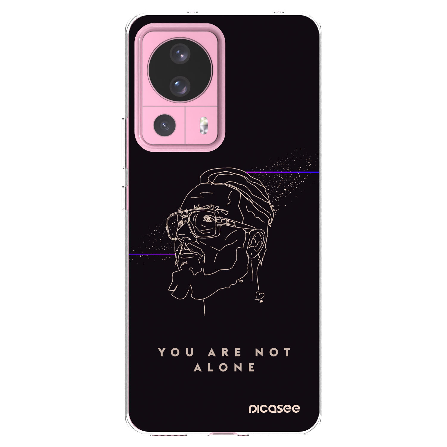 Silikónový prehľadný obal pre Xiaomi 13 Lite - You are not alone