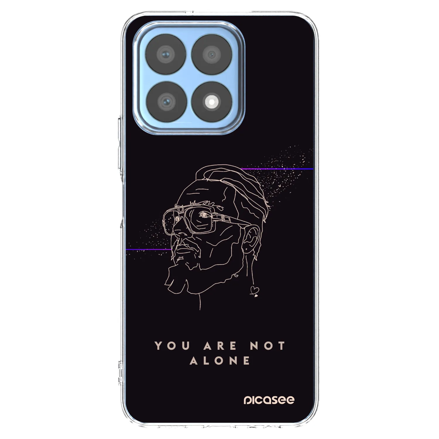 Picasee silikónový prehľadný obal pre Honor X8a - You are not alone