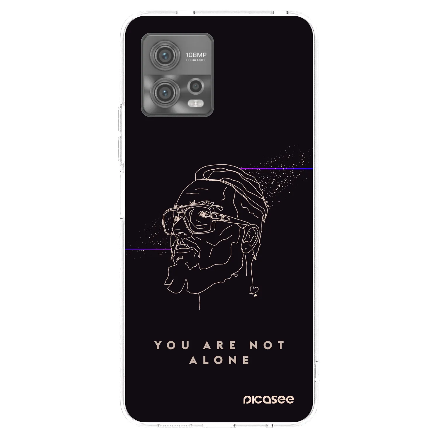 Picasee silikónový prehľadný obal pre Motorola Moto G72 - You are not alone