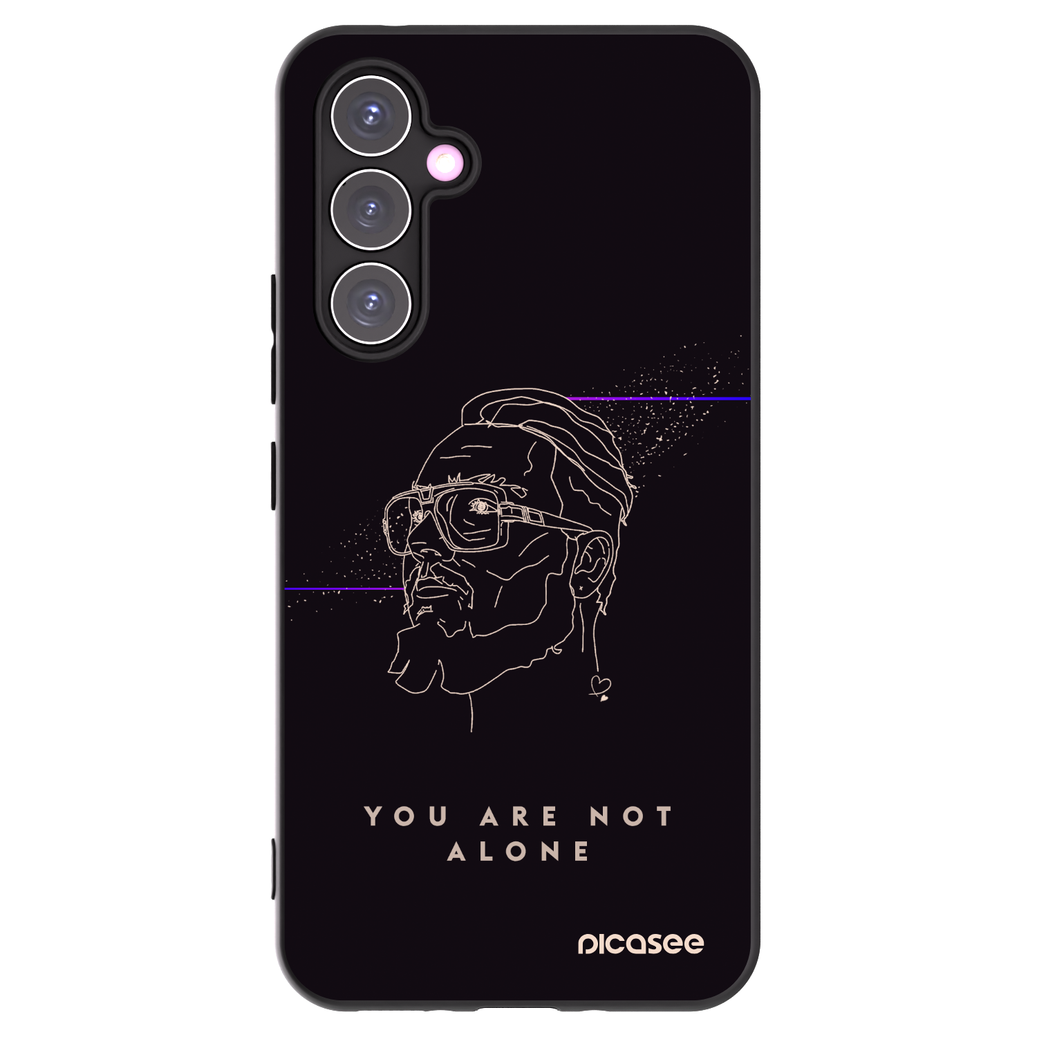 Picasee silikónový čierny obal pre Samsung Galaxy A54 5G A546B - You are not alone
