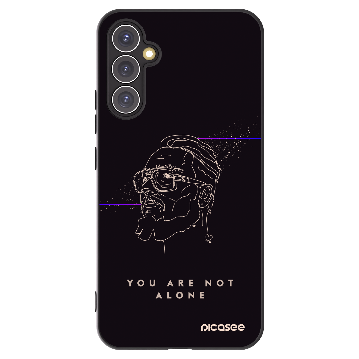 Picasee silikónový čierny obal pre Samsung Galaxy A34 5G A346B - You are not alone