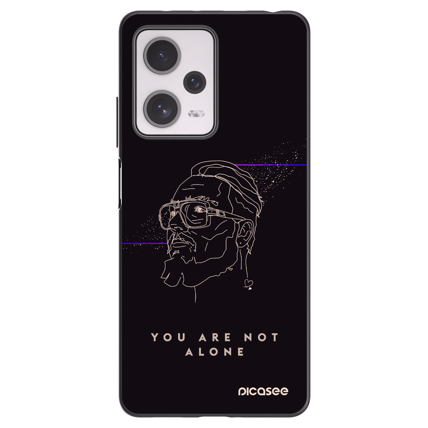 Picasee silikónový čierny obal pre Xiaomi Redmi Note 12 Pro+ 5G - You are not alone