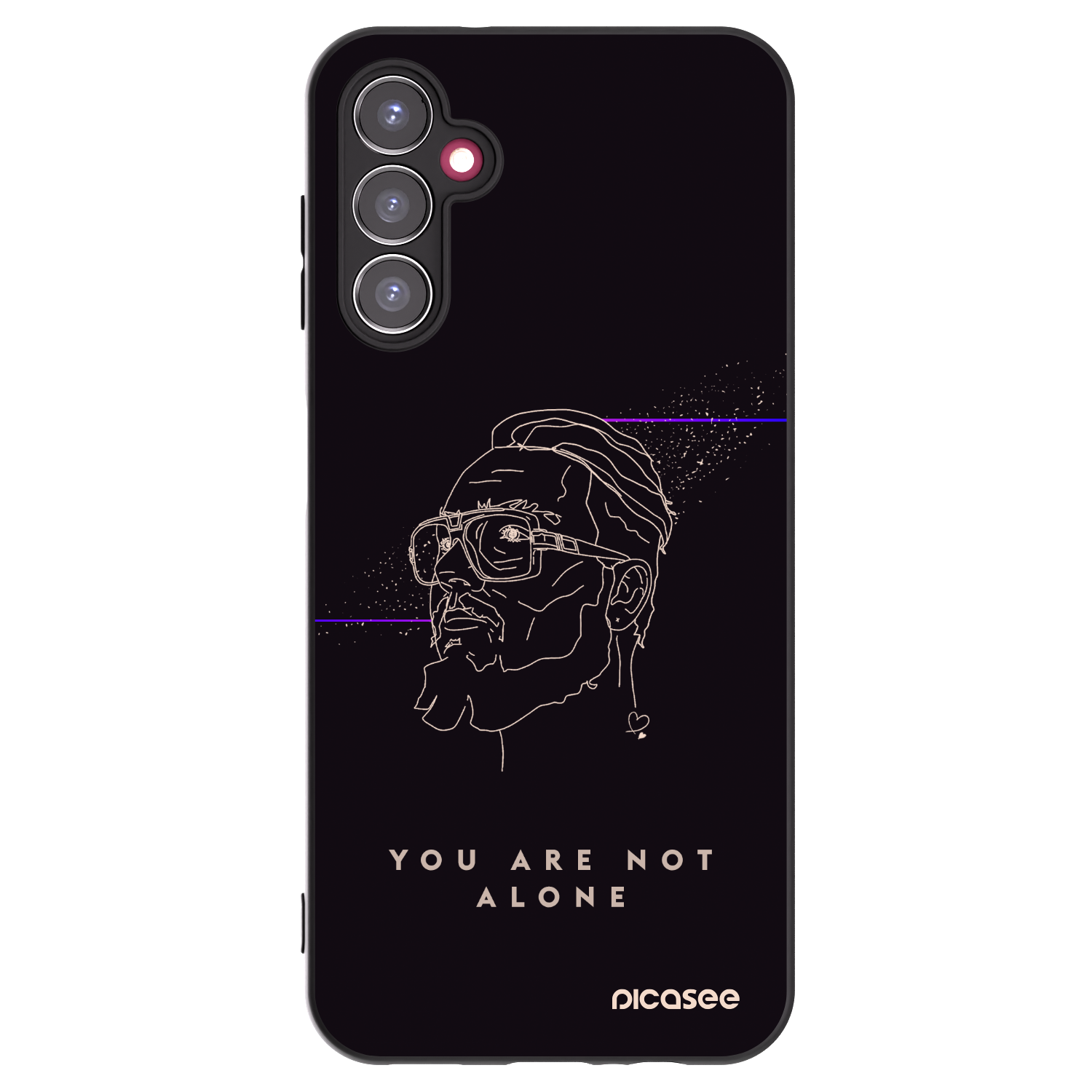 Picasee silikónový čierny obal pre Samsung Galaxy A14 5G A146P - You are not alone