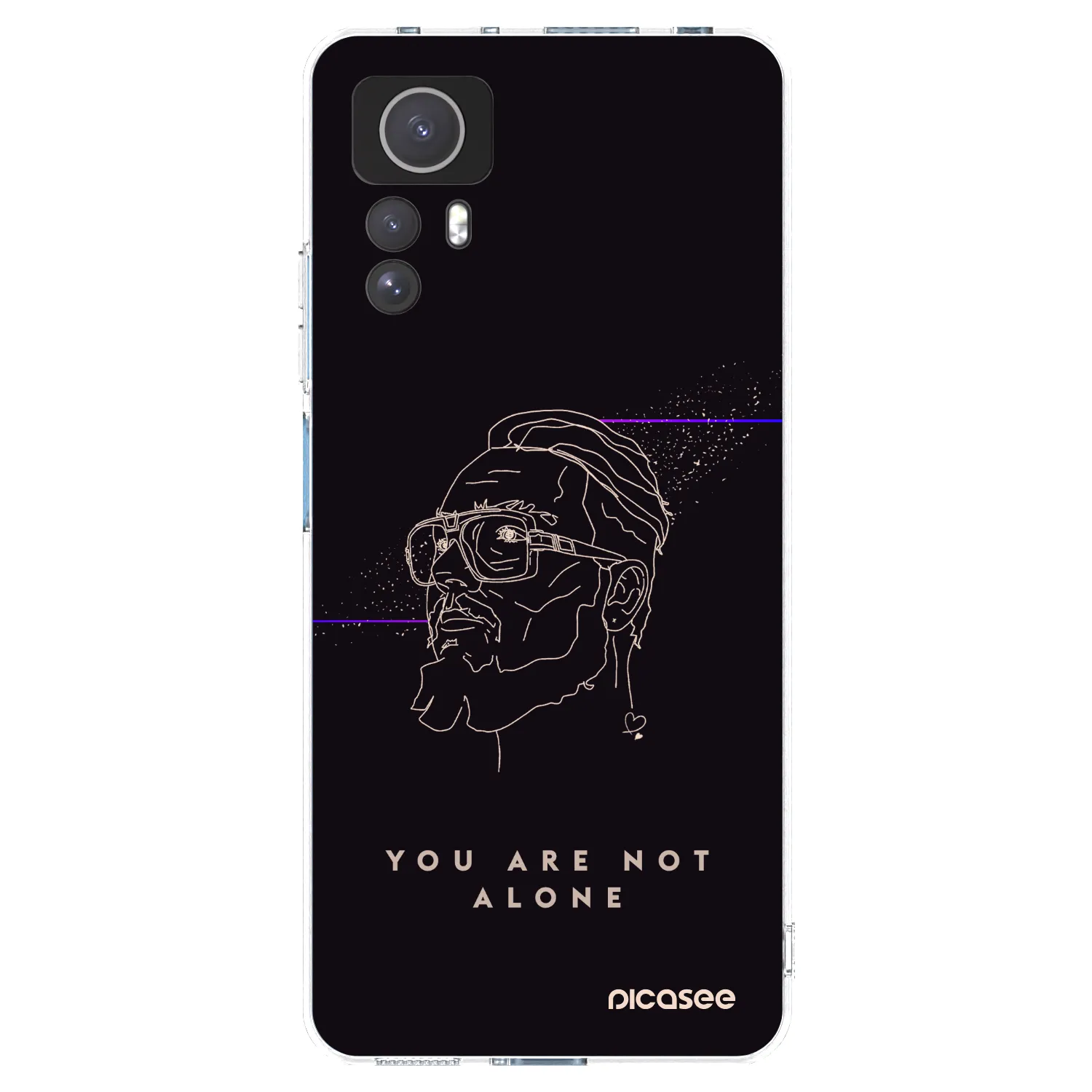 Picasee silikónový prehľadný obal pre Xiaomi Redmi Note 12S - You are not alone