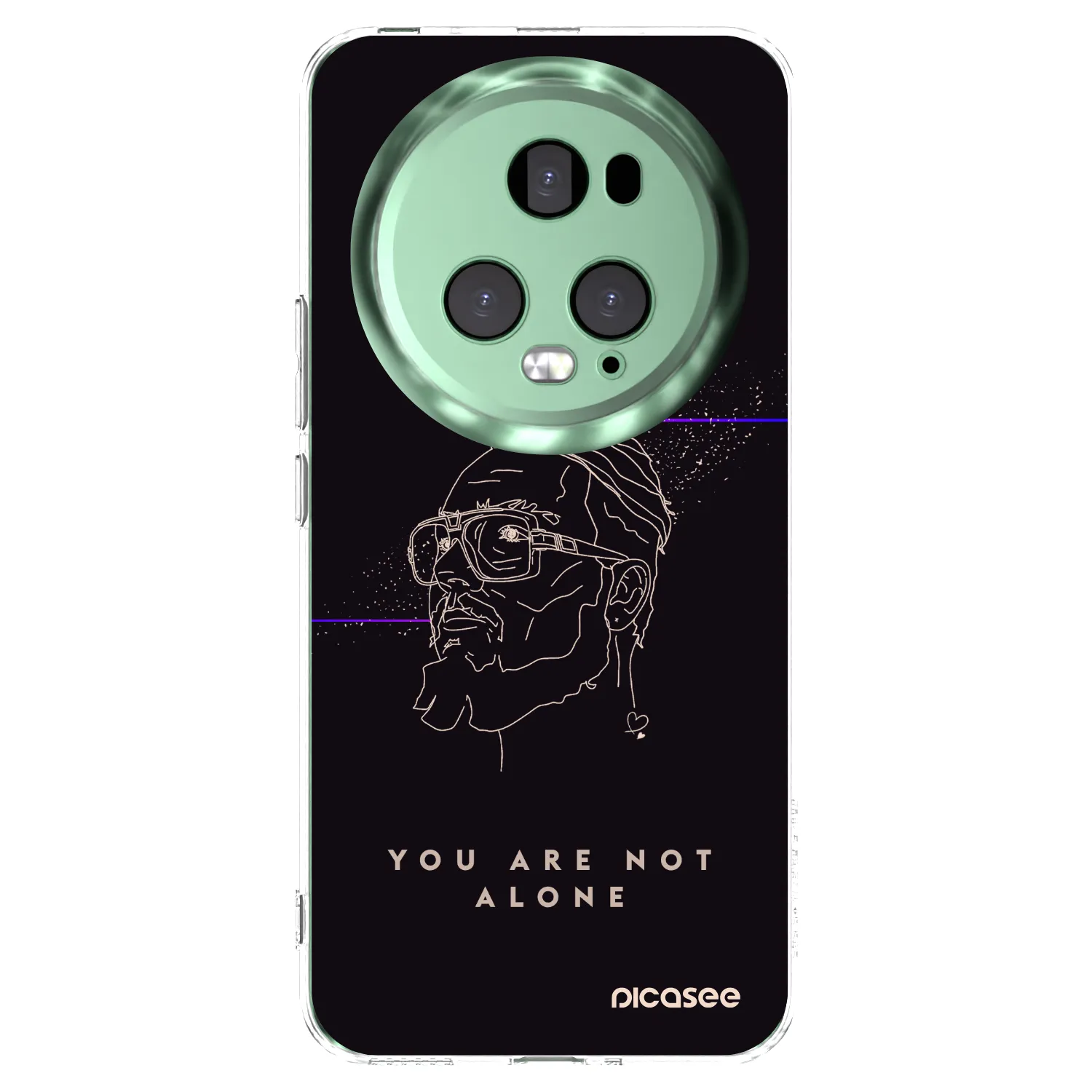 Picasee silikónový prehľadný obal pre Honor Magic5 Pro - You are not alone