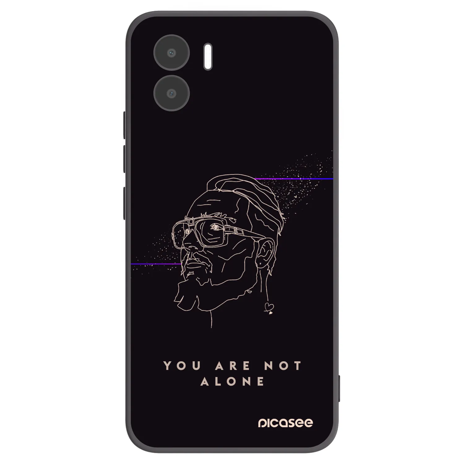 Picasee silikónový čierny obal pre Xiaomi Redmi A2 - You are not alone