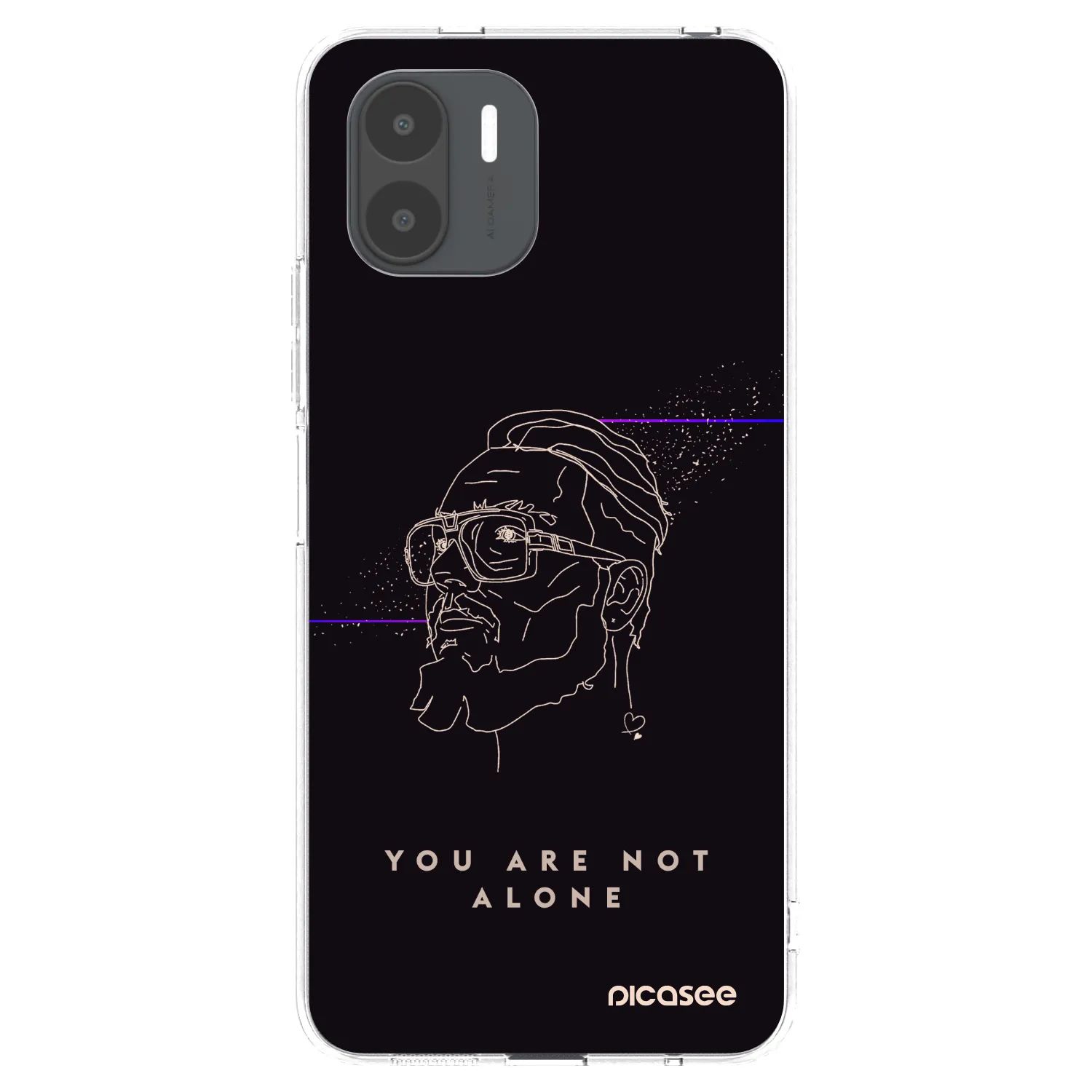 Picasee silikónový prehľadný obal pre Xiaomi Redmi A2 - You are not alone