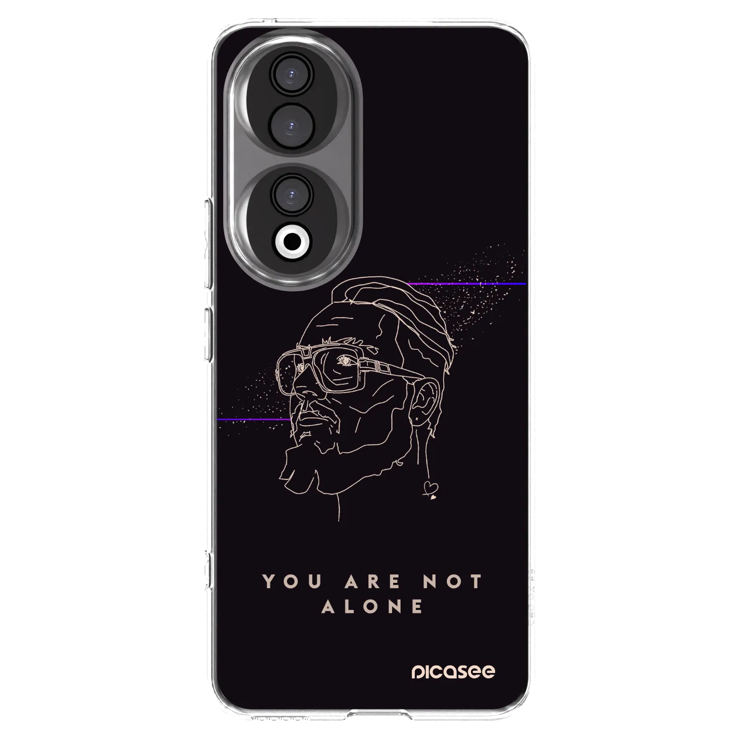 Picasee silikónový prehľadný obal pre Honor 90 5G - You are not alone