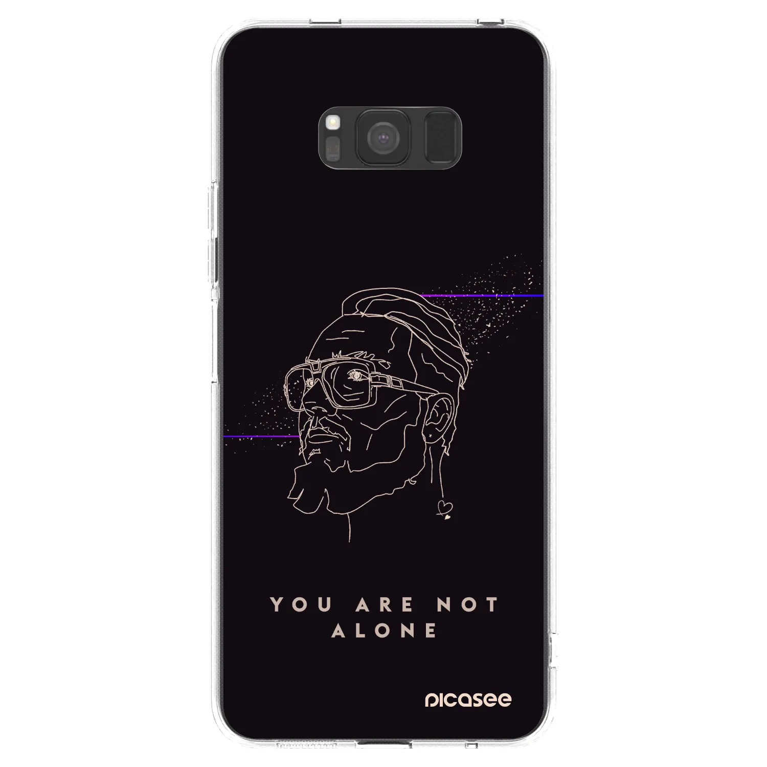 Picasee silikónový prehľadný obal pre Samsung Galaxy S8 G950F - You are not alone