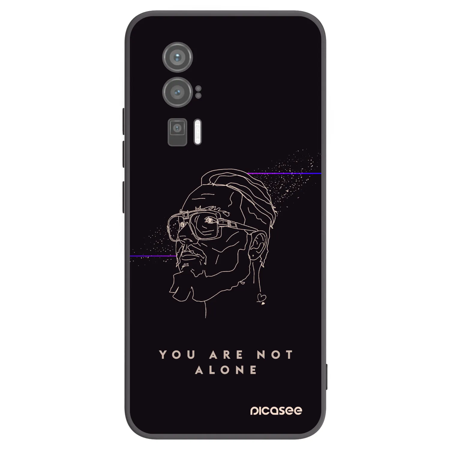 Picasee silikónový čierny obal pre Xiaomi Poco F5 Pro 5G - You are not alone
