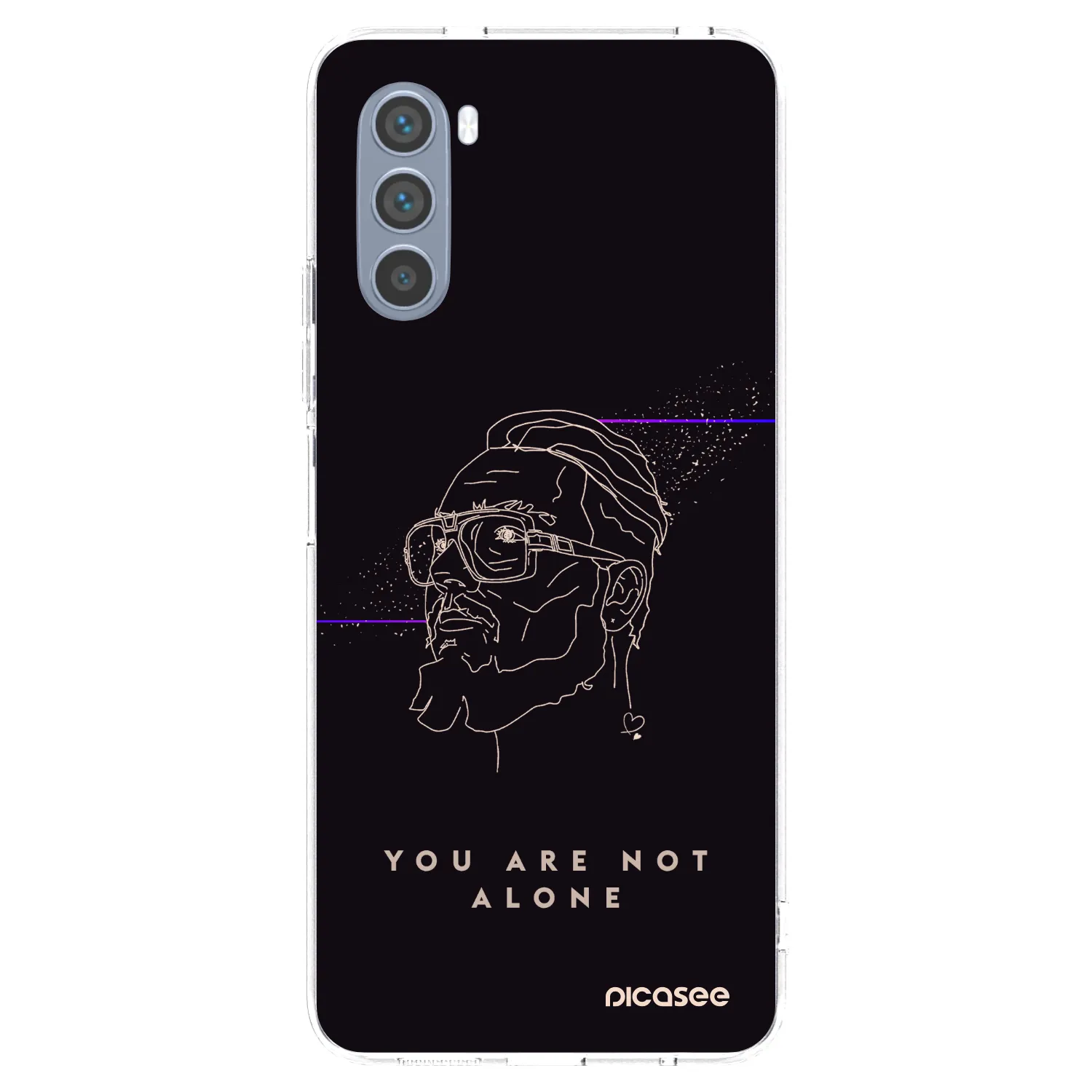 Silikónový prehľadný obal pre Motorola Moto G62 - You are not alone