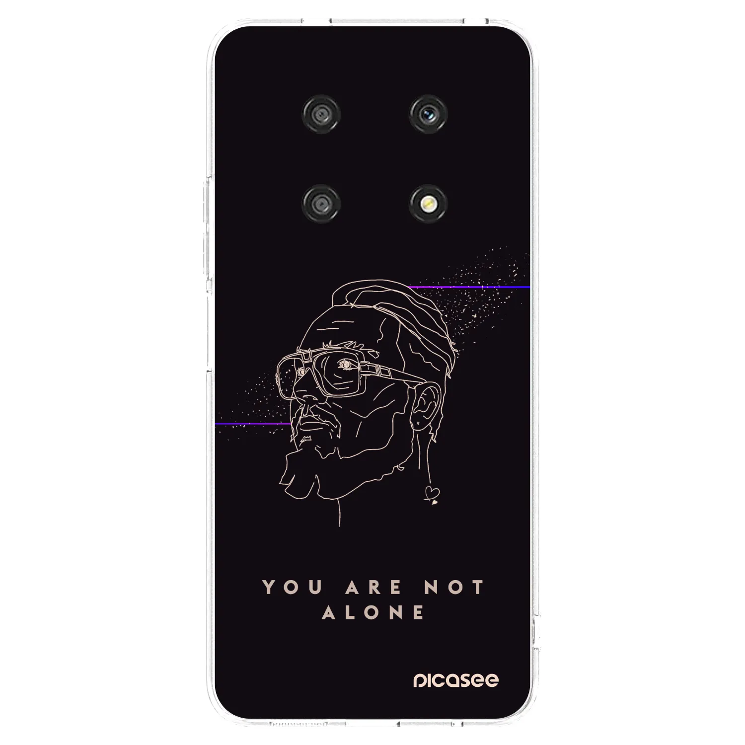 Picasee silikónový prehľadný obal pre Honor Magic4 Lite 5G - You are not alone