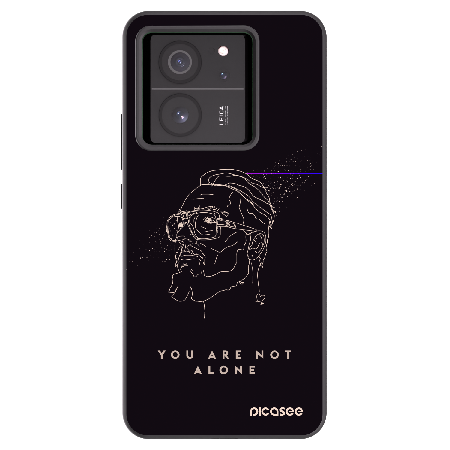 Picasee silikónový čierny obal pre Xiaomi 13T Pro - You are not alone