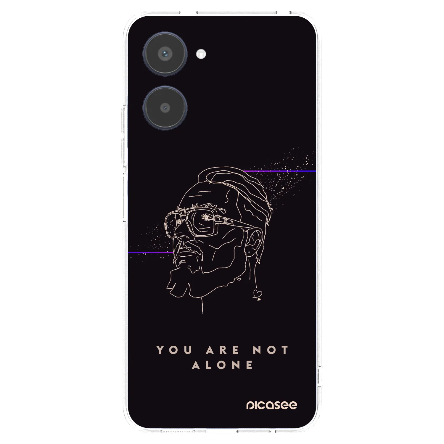 Picasee silikónový prehľadný obal pre Realme 10 4G - You are not alone