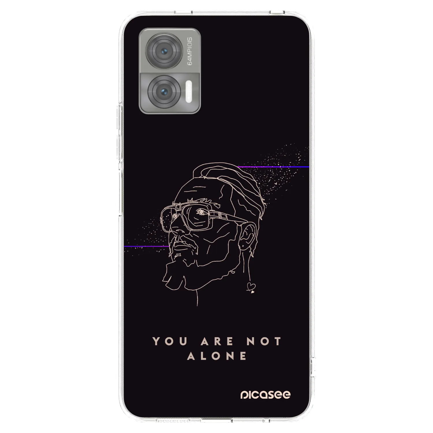 Picasee silikónový prehľadný obal pre Motorola Edge 30 Neo - You are not alone