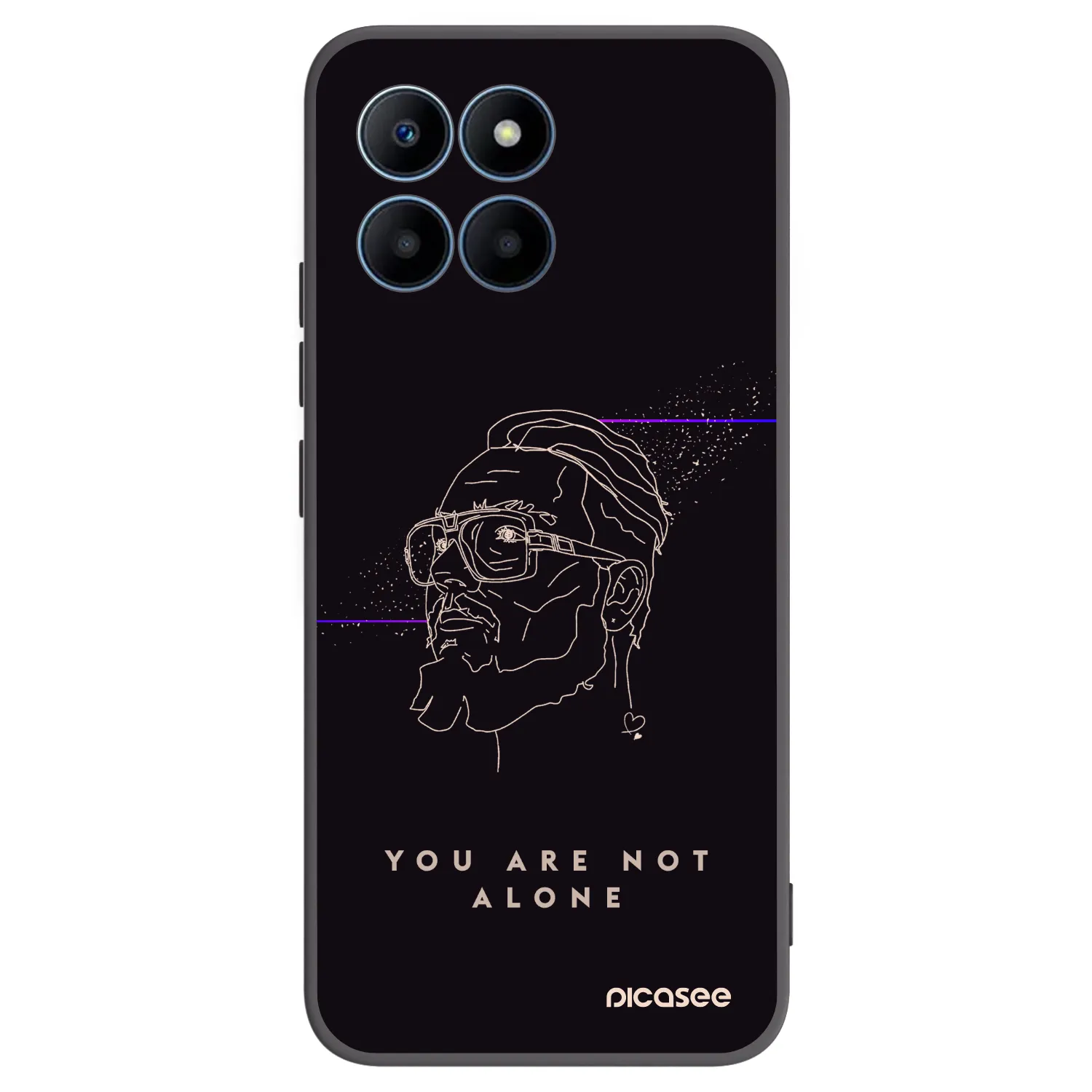 Picasee silikónový čierny obal pre Honor 70 Lite - You are not alone
