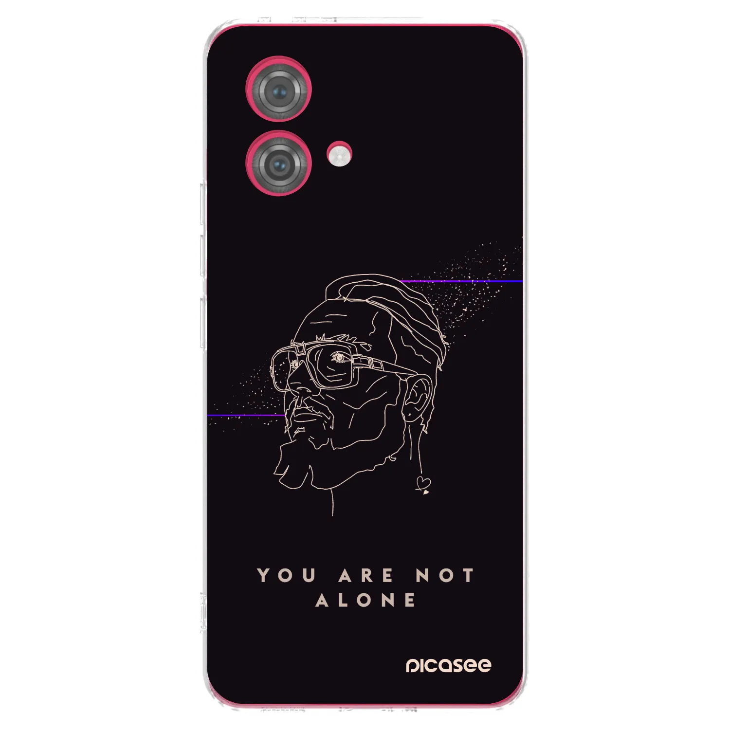 Silikónový prehľadný obal pre Motorola Moto G84 5G - You are not alone