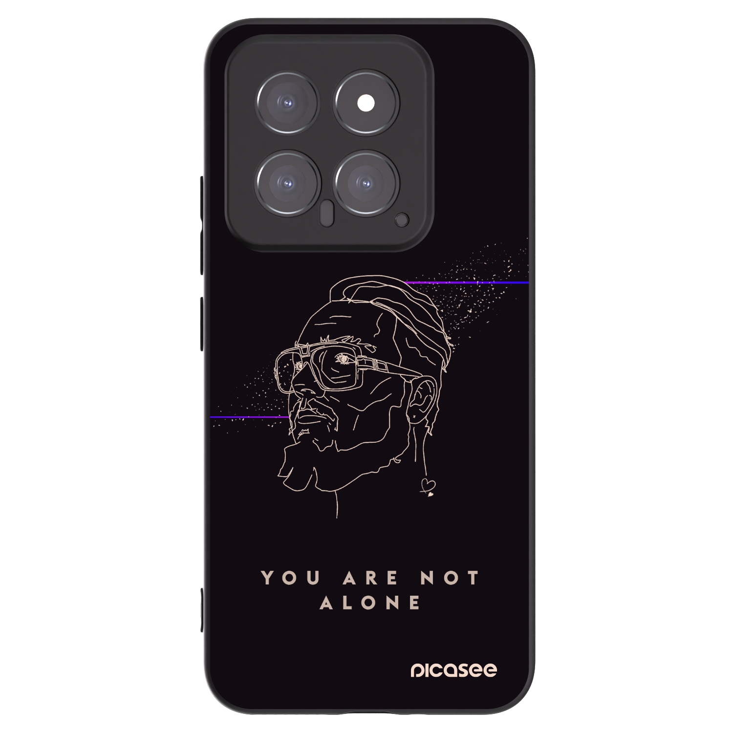 Picasee silikónový čierny obal pre Xiaomi 14 - You are not alone