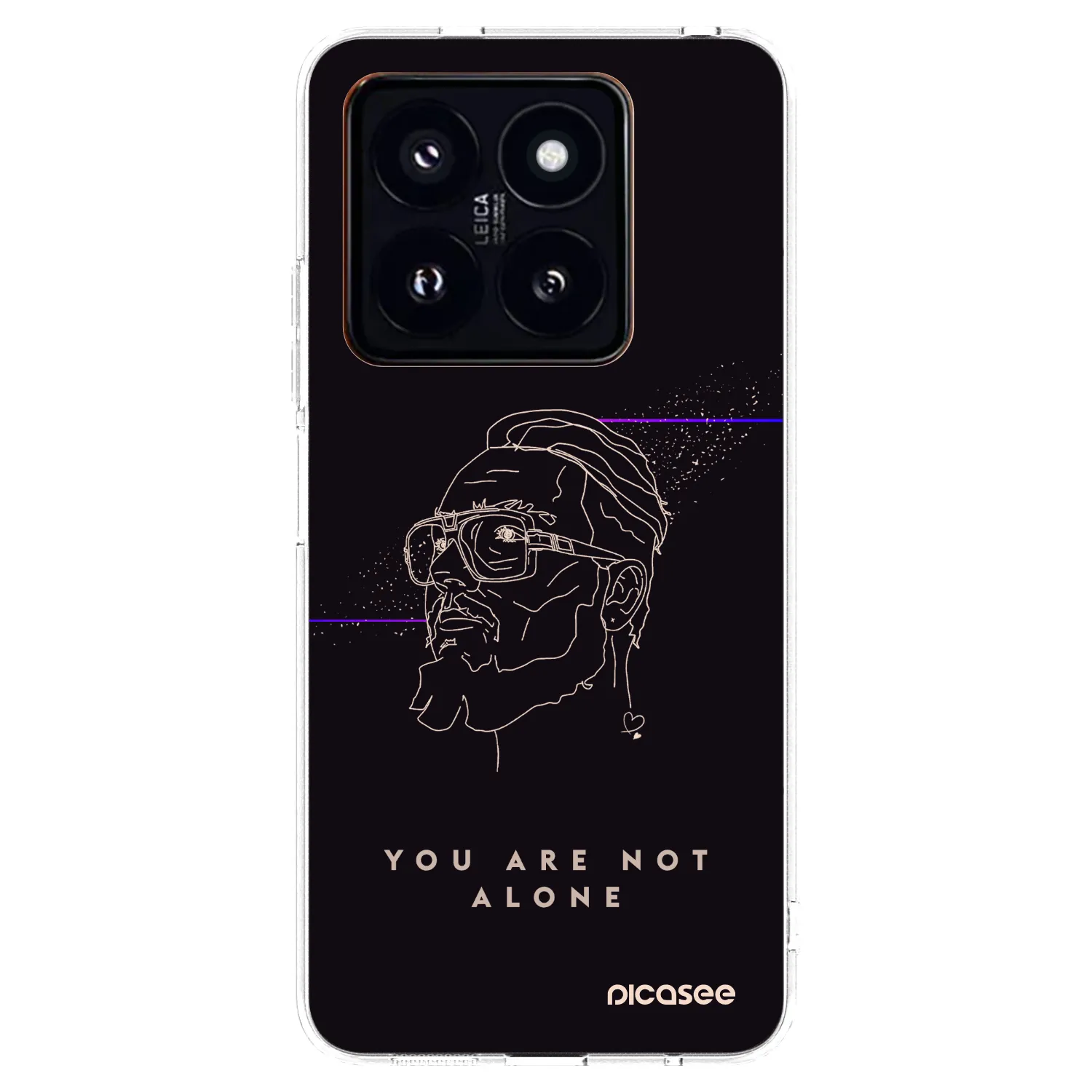 Silikónový prehľadný obal pre Xiaomi 14 Pro - You are not alone