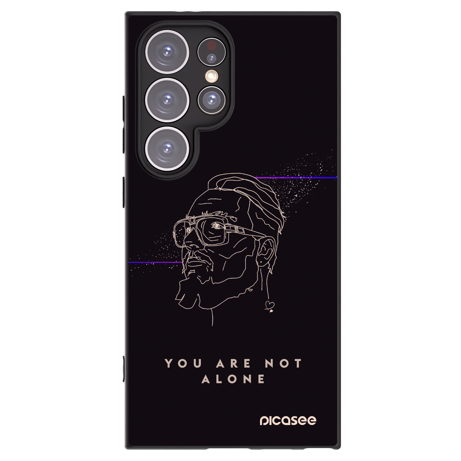Picasee silikónový čierny obal pre Samsung Galaxy S24 Ultra S928B 5G - You are not alone