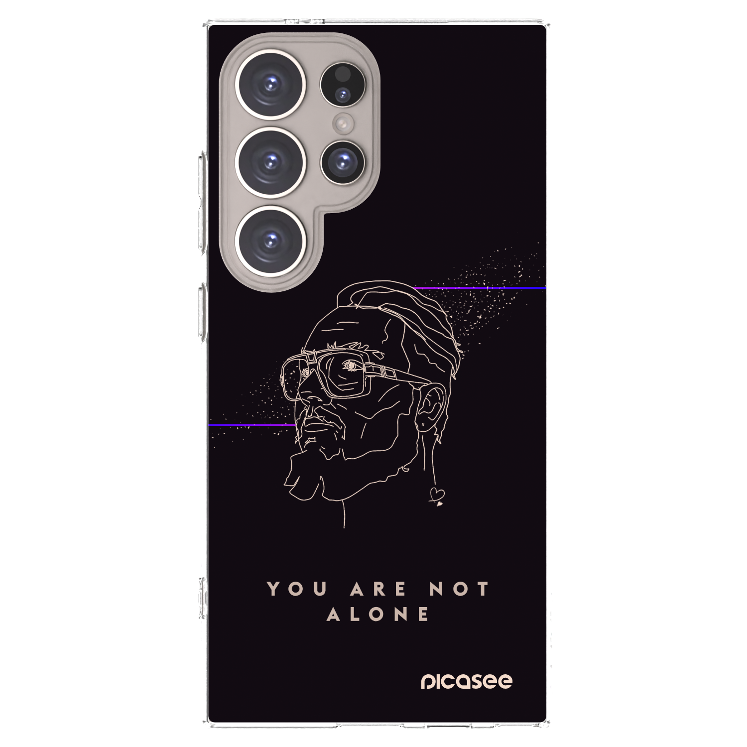 Picasee silikónový prehľadný obal pre Samsung Galaxy S24 Ultra S928B 5G - You are not alone