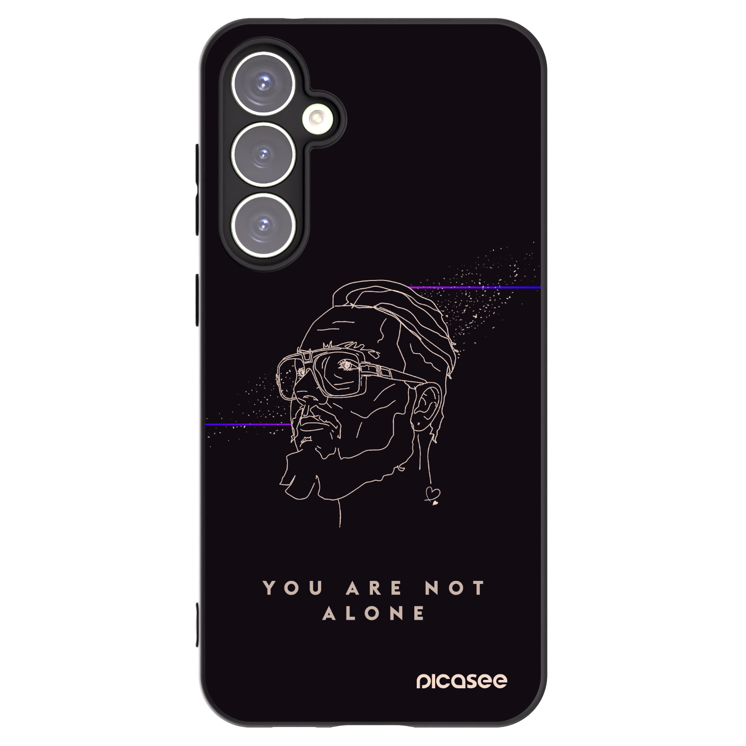 Picasee silikónový čierny obal pre Samsung Galaxy S23 FE S711B - You are not alone