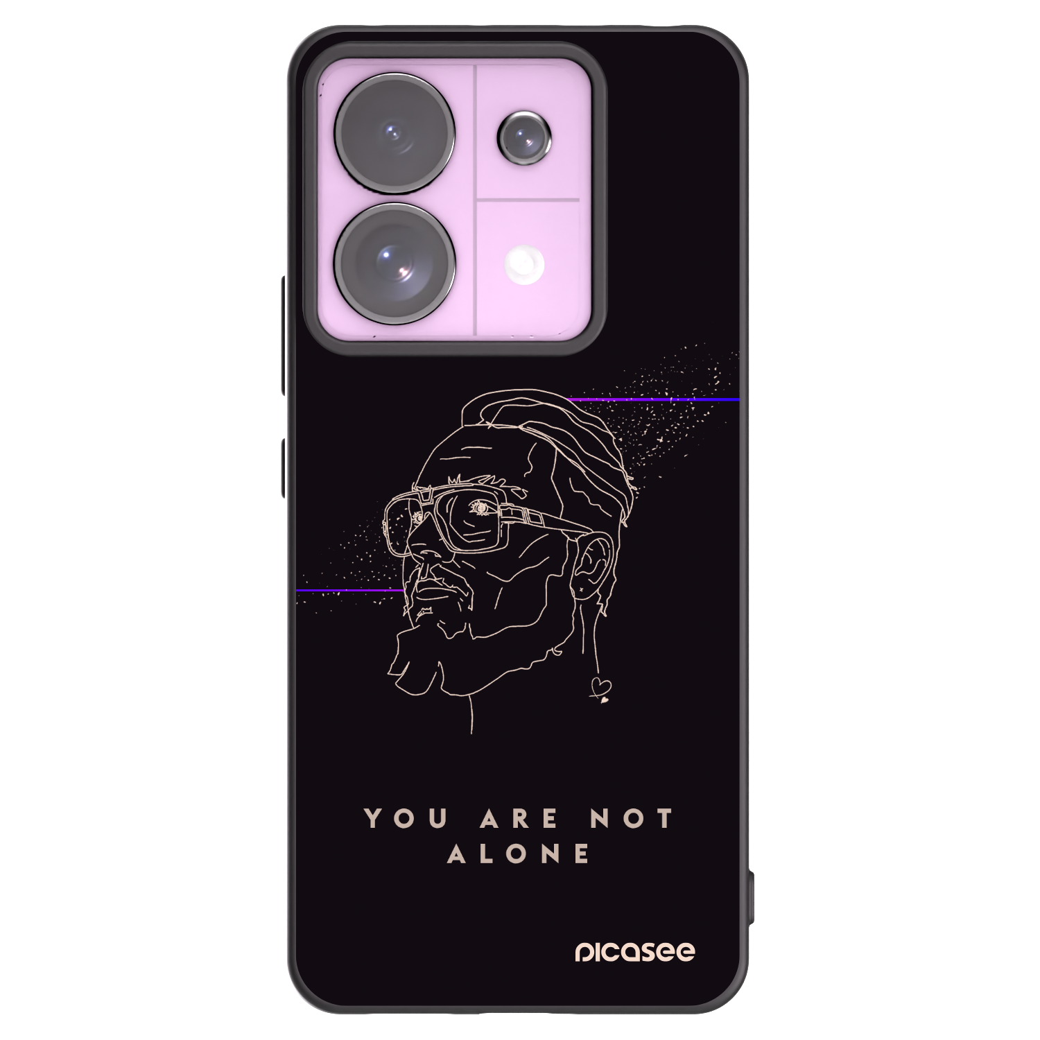 Picasee silikónový čierny obal pre Xiaomi Redmi Note 13 Pro 5G - You are not alone