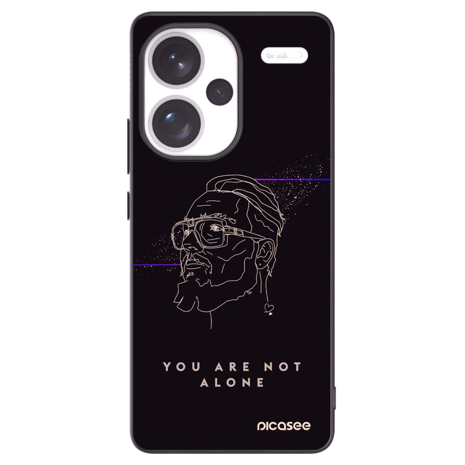 Picasee silikónový čierny obal pre Xiaomi Redmi Note 13 Pro+ 5G - You are not alone