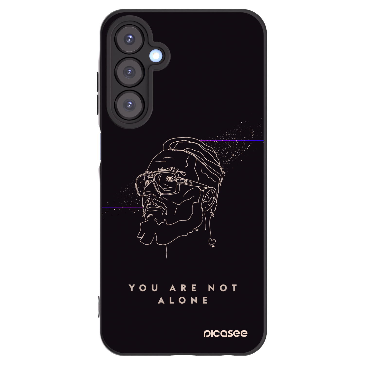 Picasee silikónový čierny obal pre Samsung Galaxy A25 A256B 5G - You are not alone