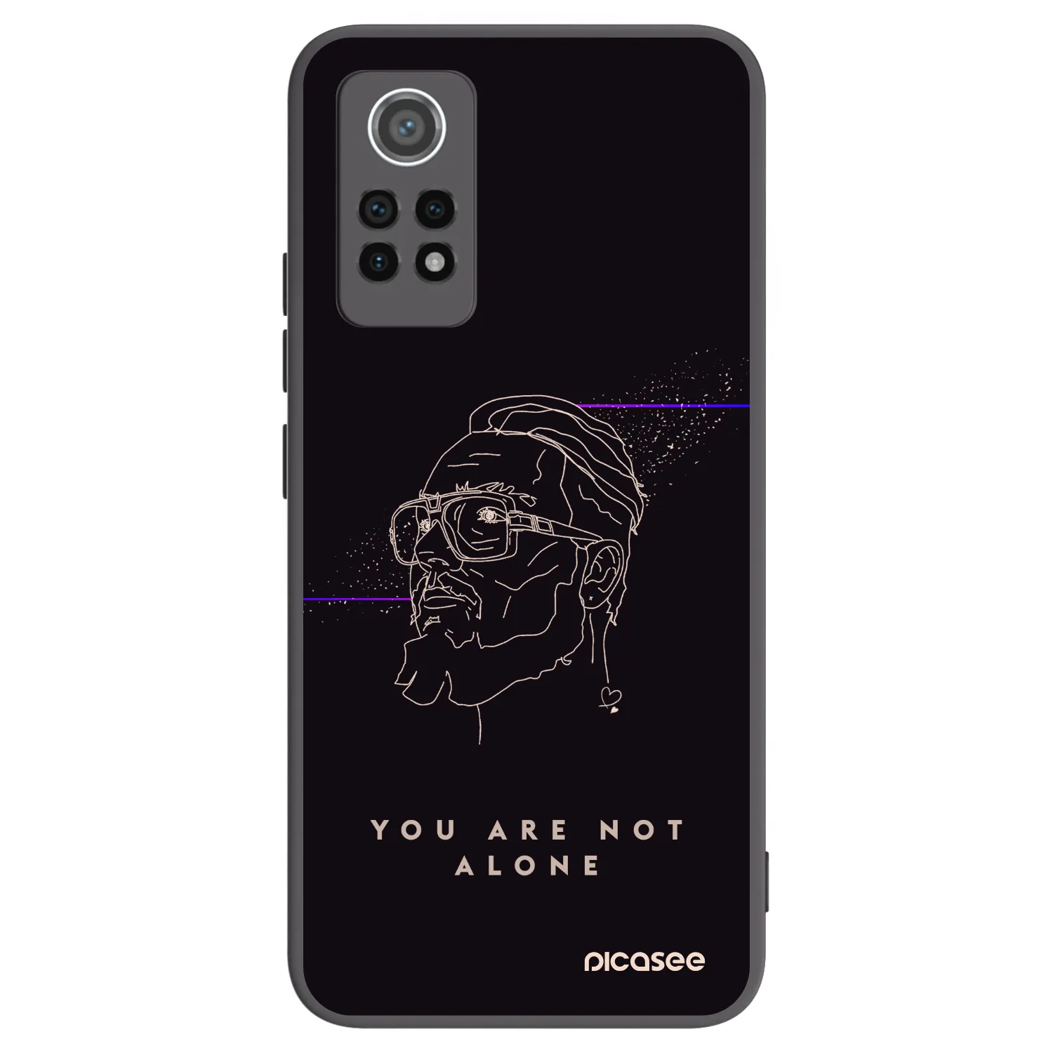 Picasee silikónový čierny obal pre Xiaomi Redmi Note 12 Pro 4G - You are not alone