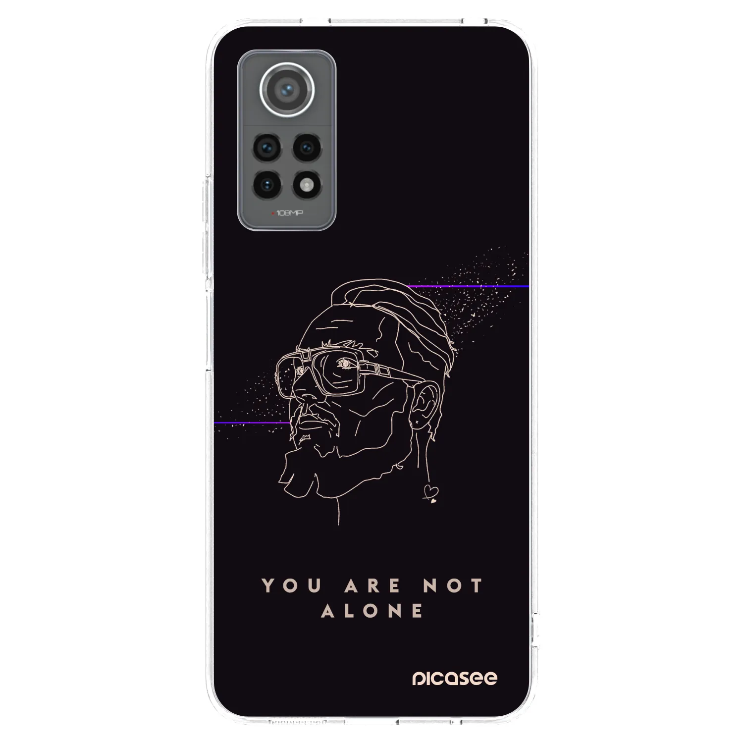 Picasee silikónový prehľadný obal pre Xiaomi Redmi Note 12 Pro 4G - You are not alone