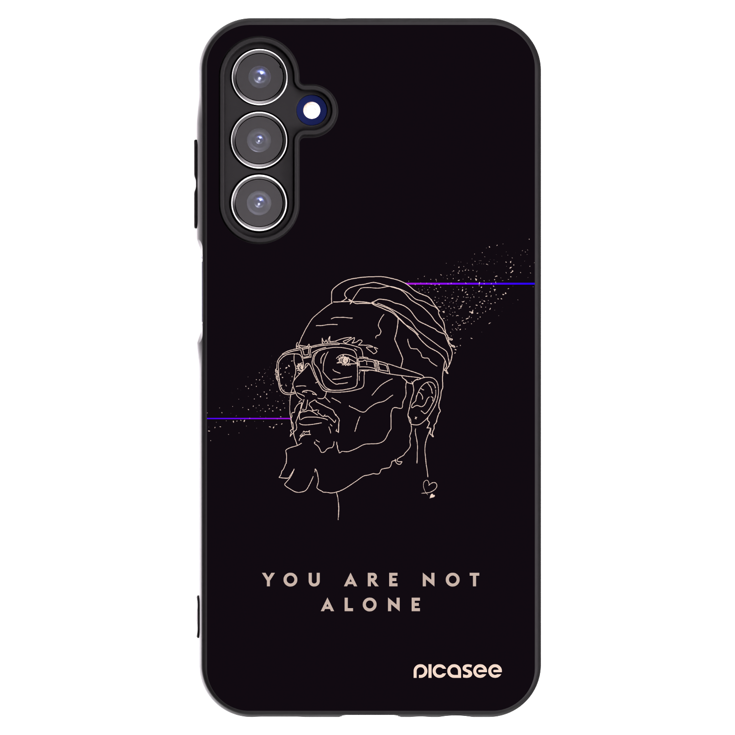 Picasee silikónový čierny obal pre Samsung Galaxy A15 A156B 5G - You are not alone