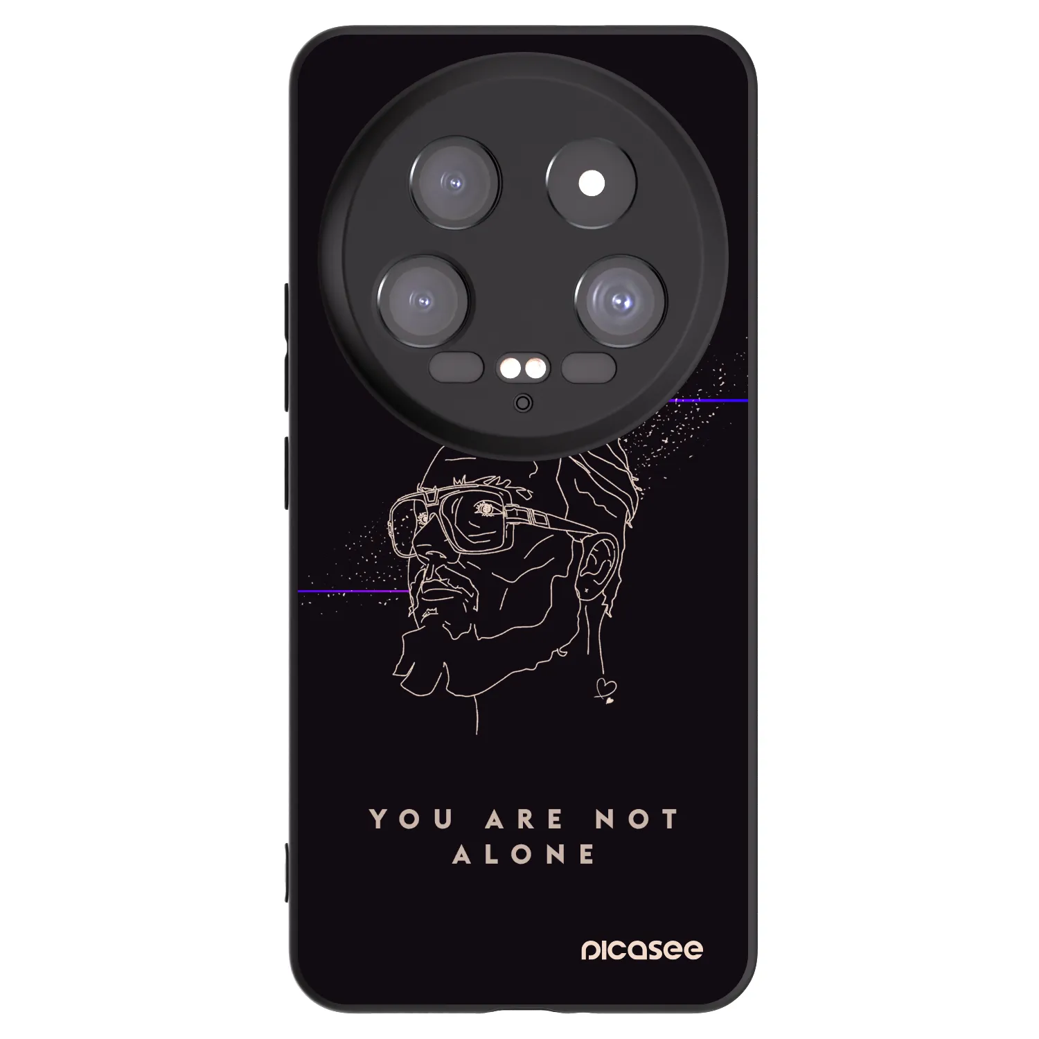 Picasee silikónový čierny obal pre Xiaomi 14 Ultra - You are not alone