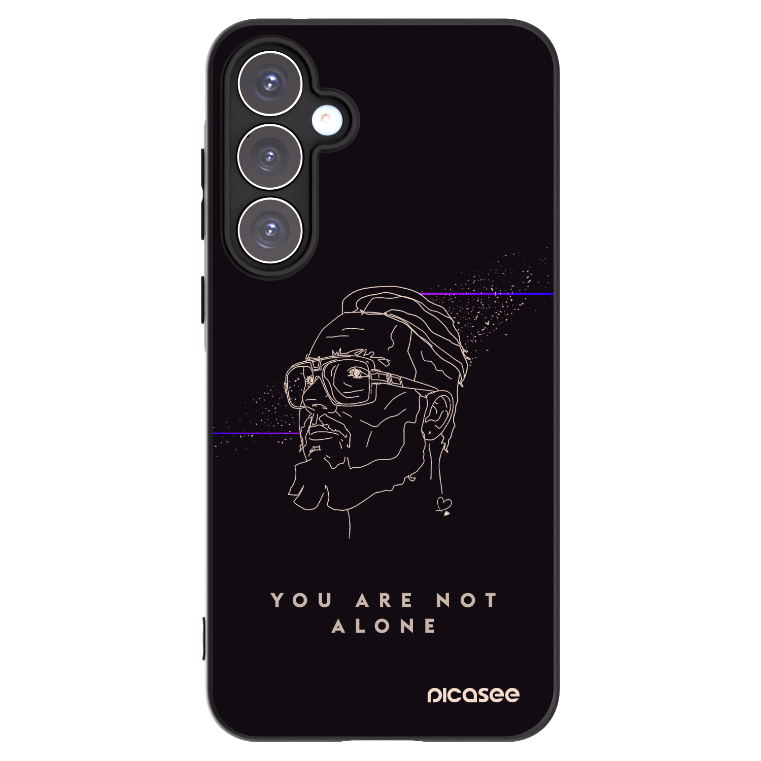 Picasee silikónový čierny obal pre Samsung Galaxy A55 5G A556B - You are not alone