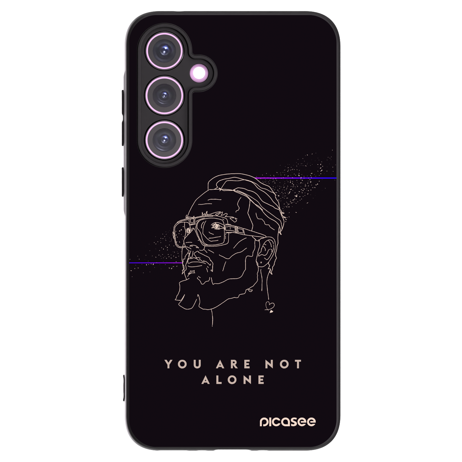 Picasee silikónový čierny obal pre Samsung Galaxy A35 5G A356B - You are not alone