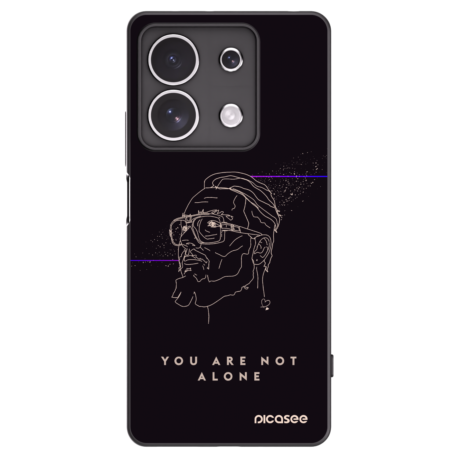 Picasee silikónový čierny obal pre Xiaomi Redmi Note 13 4G - You are not alone
