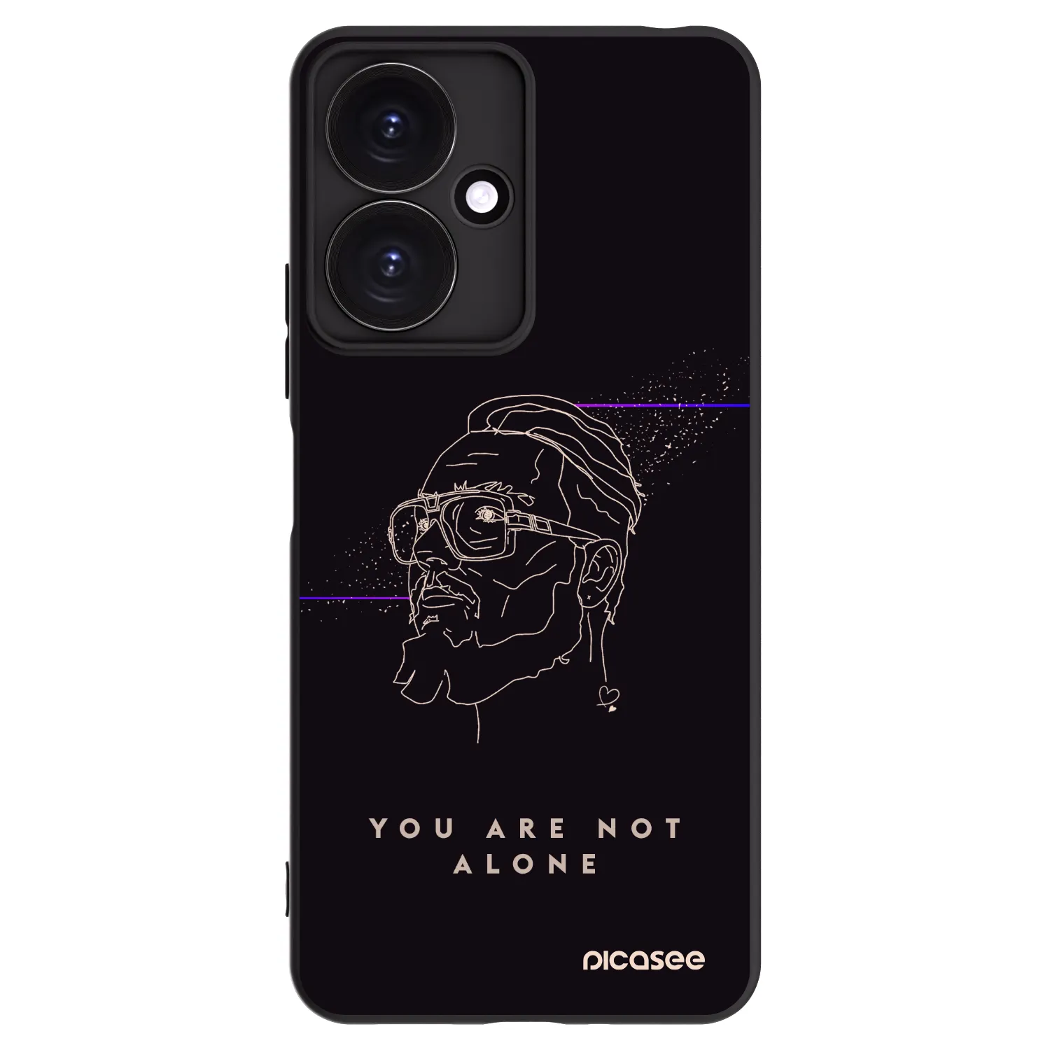 Picasee silikónový čierny obal pre Xiaomi Redmi 13C 5G - You are not alone