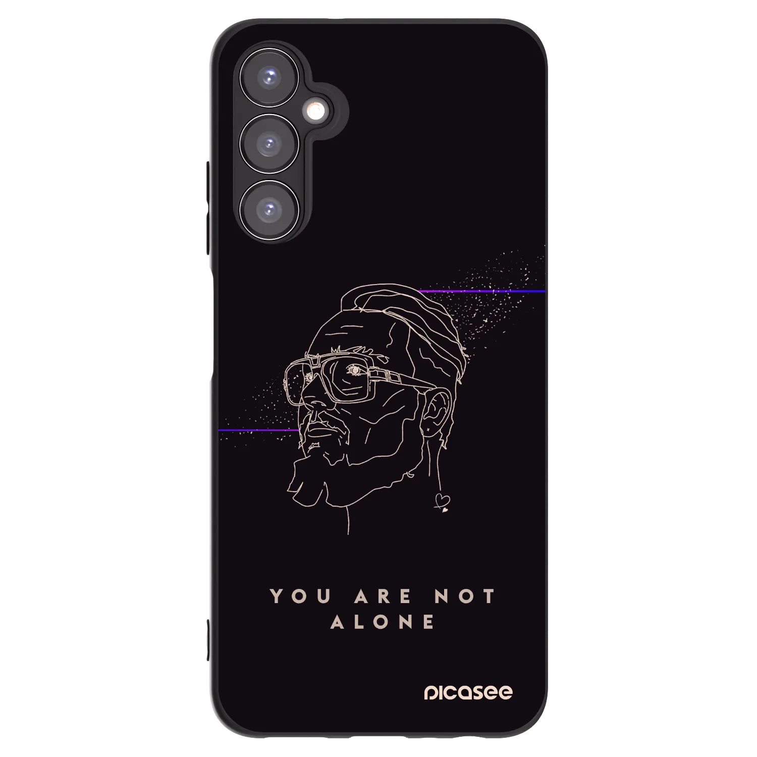 Picasee silikónový čierny obal pre Samsung Galaxy A05s A057G - You are not alone