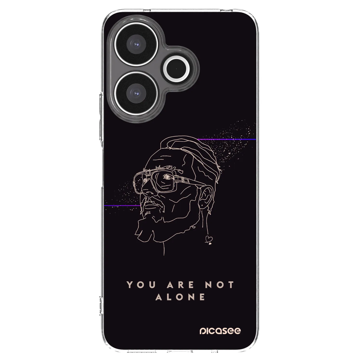 Silikónový prehľadný obal pre Xiaomi Redmi 13 4G - You are not alone
