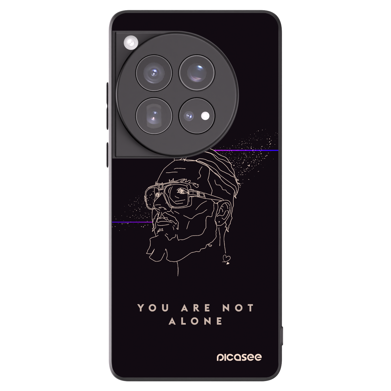 Picasee silikónový čierny obal pre OnePlus 12 5G - You are not alone