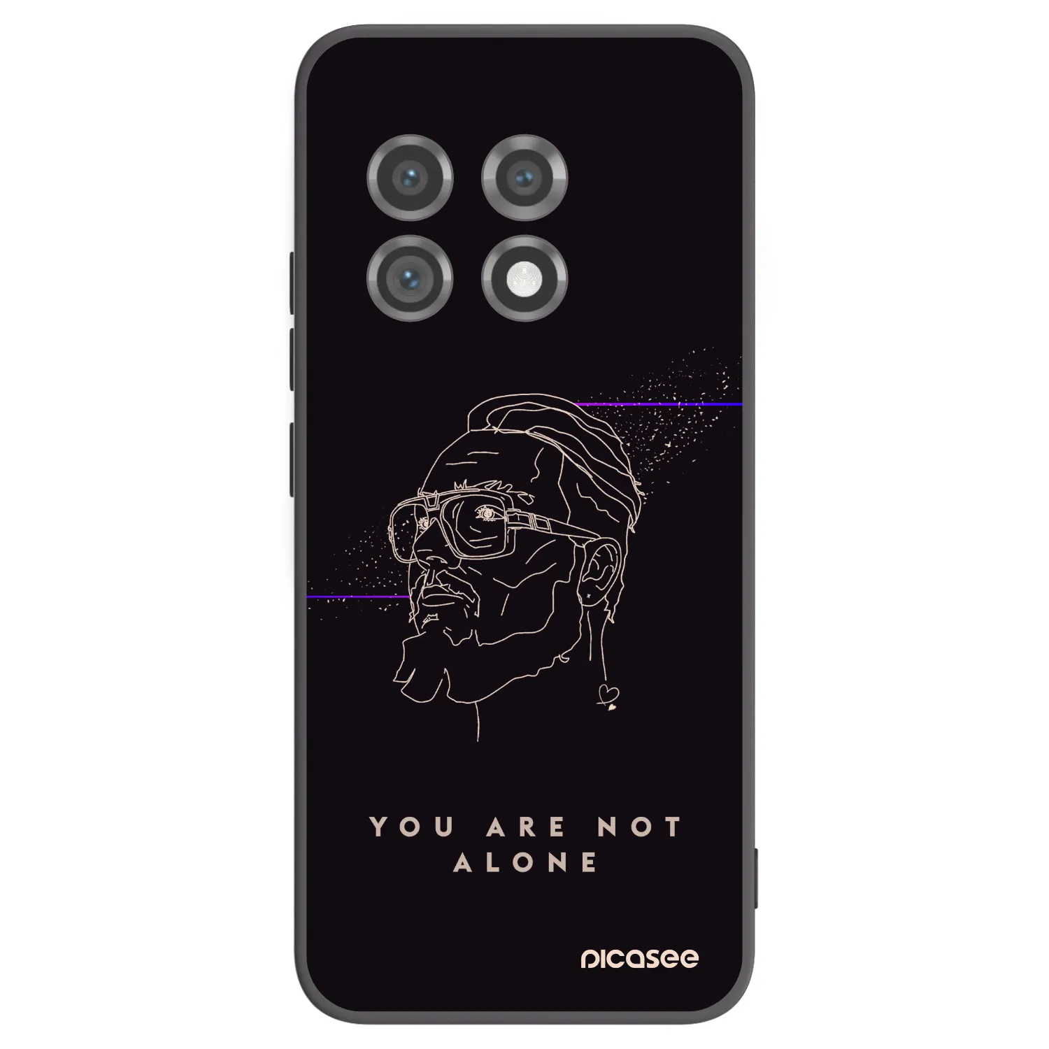 Picasee silikónový čierny obal pre OnePlus 11 5G - You are not alone
