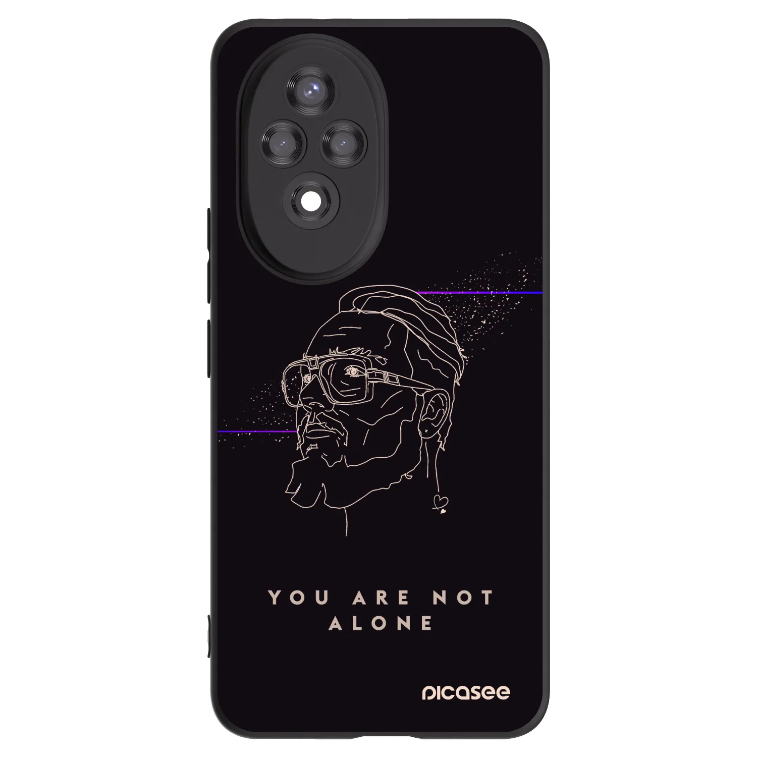 Picasee silikónový čierny obal pre Honor 200 Pro 5G - You are not alone