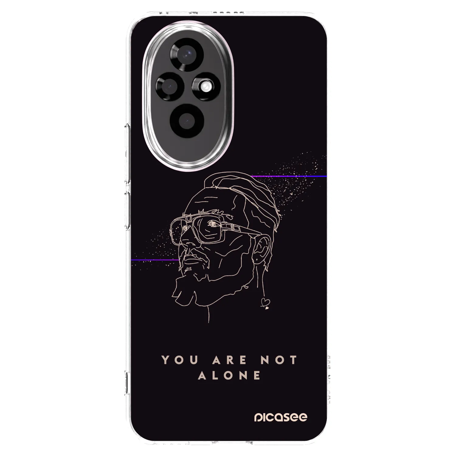 Picasee silikónový prehľadný obal pre Honor 200 Pro 5G - You are not alone