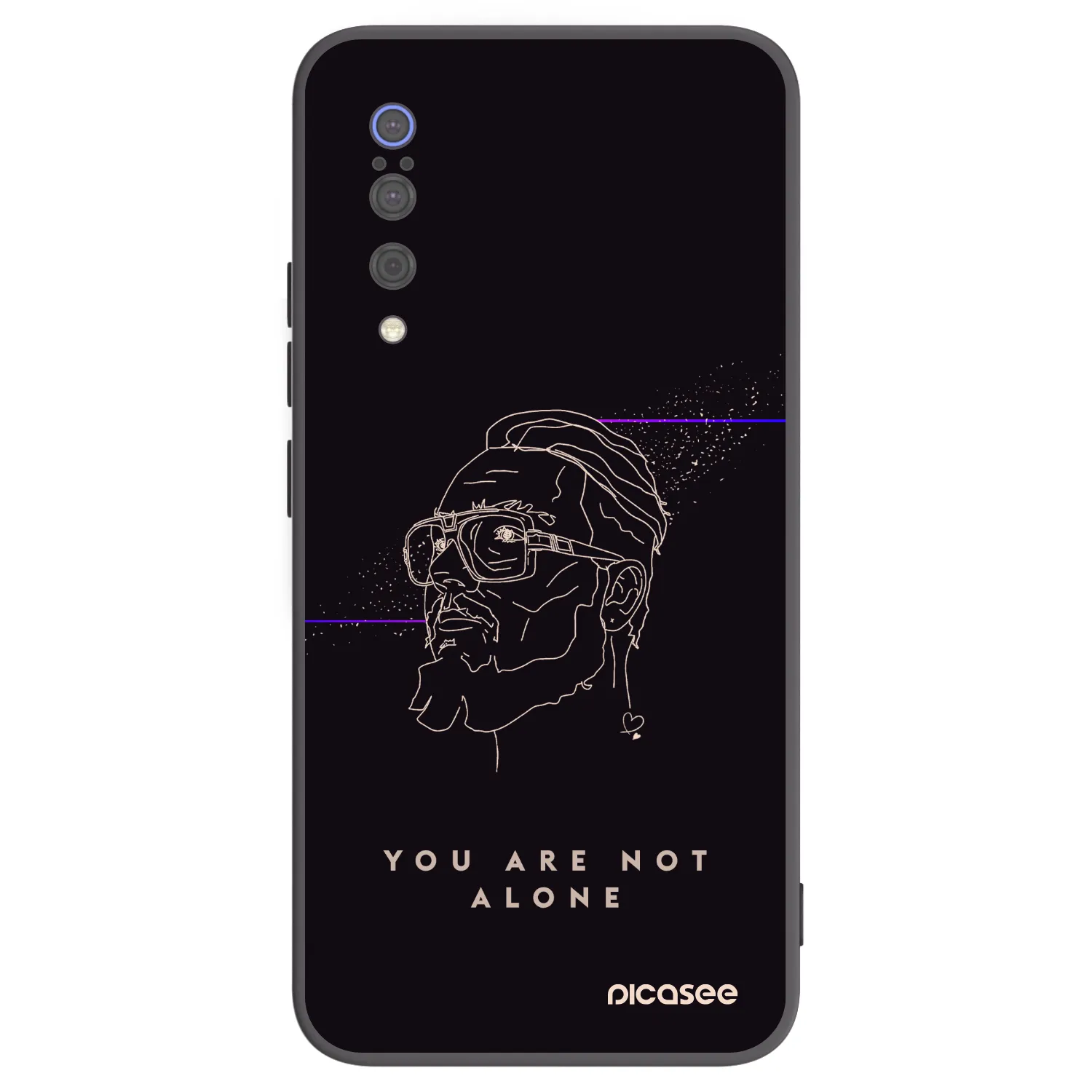Picasee silikónový čierny obal pre Xiaomi Mi 9 - You are not alone